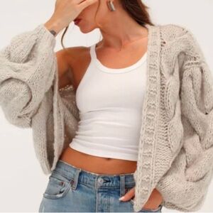 NWOT Rumored Oat Cardigan